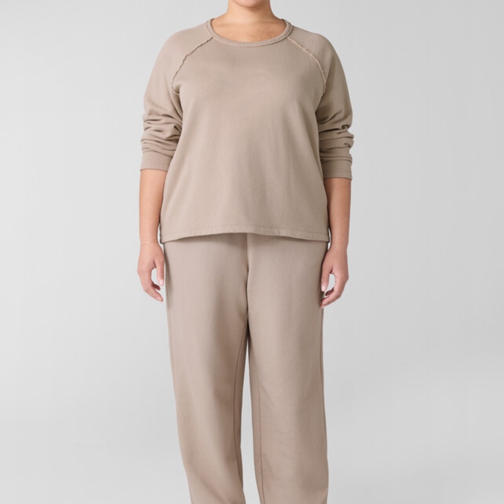 Eileen Fisher • Organic Cotton French Terry Box-Top NWOT $148
